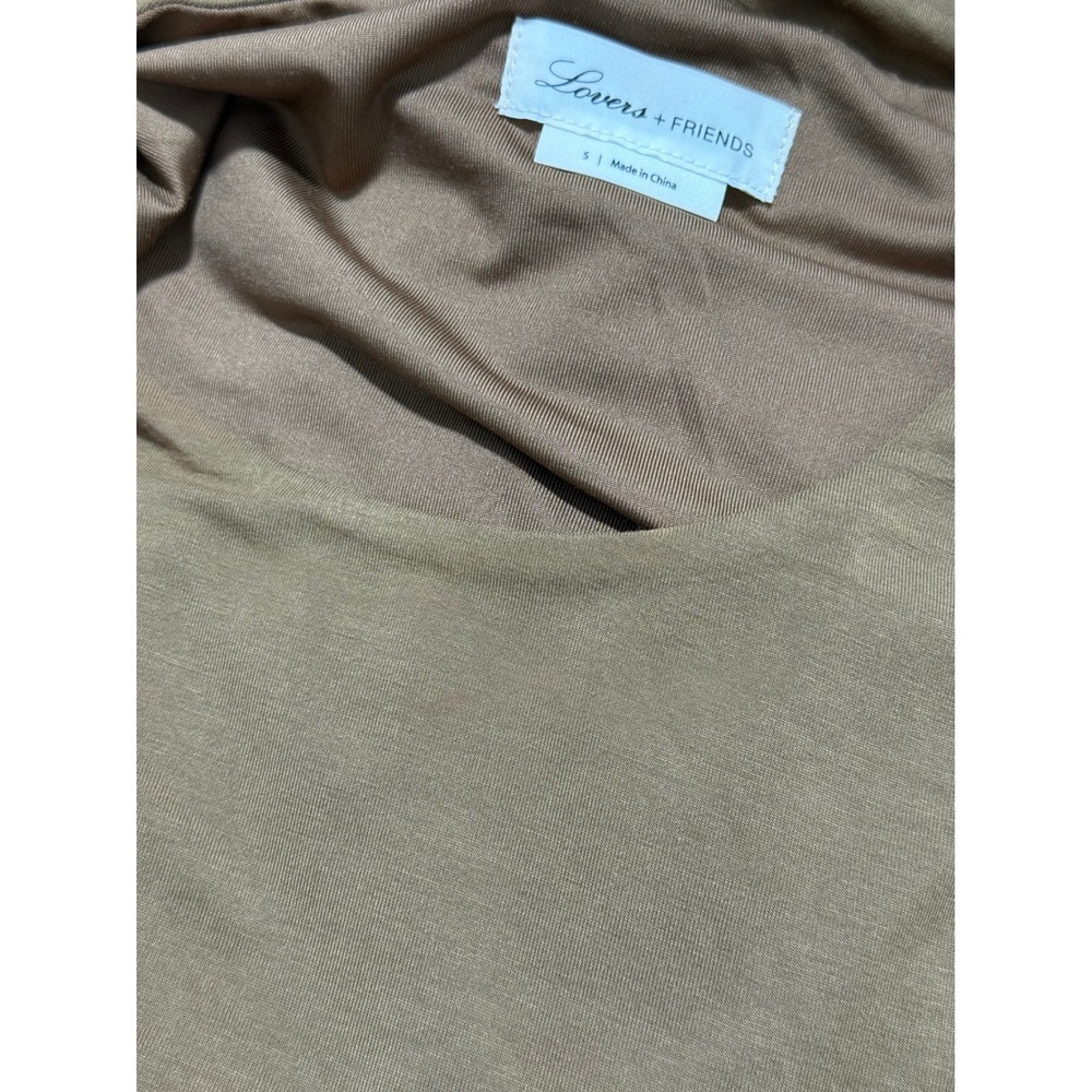 Lovers + Friends Tan Ruched Mini Dress - Picture 10 of 12